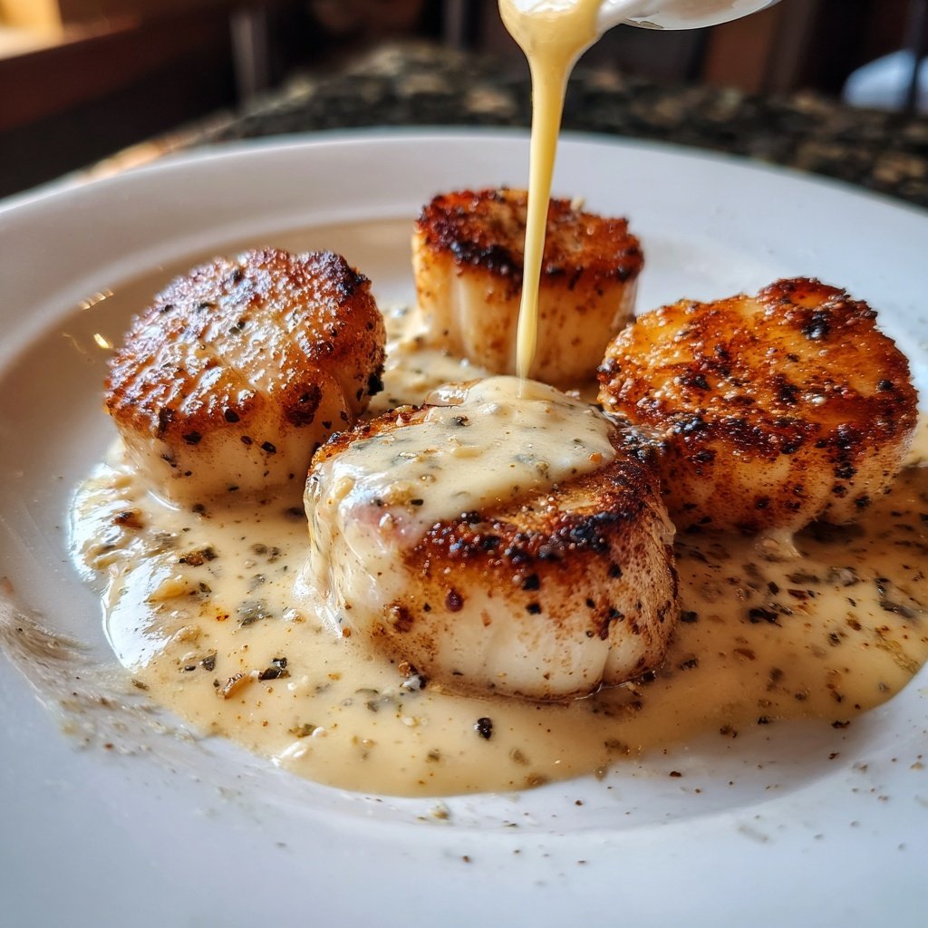 Scallops with Champagne Sauce