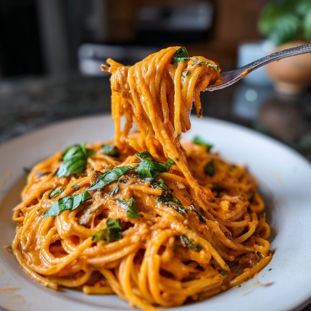 Romantic Creamy Tomato Mushroom Pasta