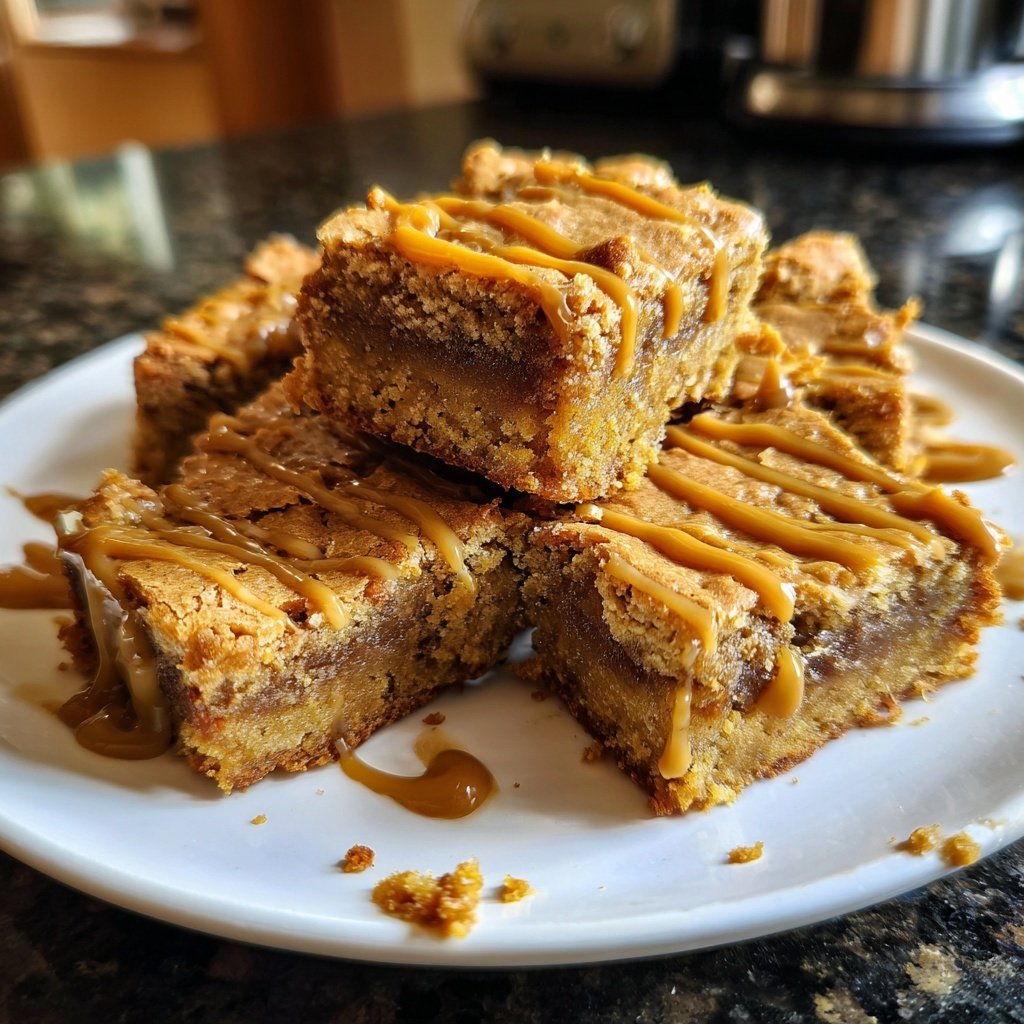 Super Bowl Dessert Peanut Butter Blondies