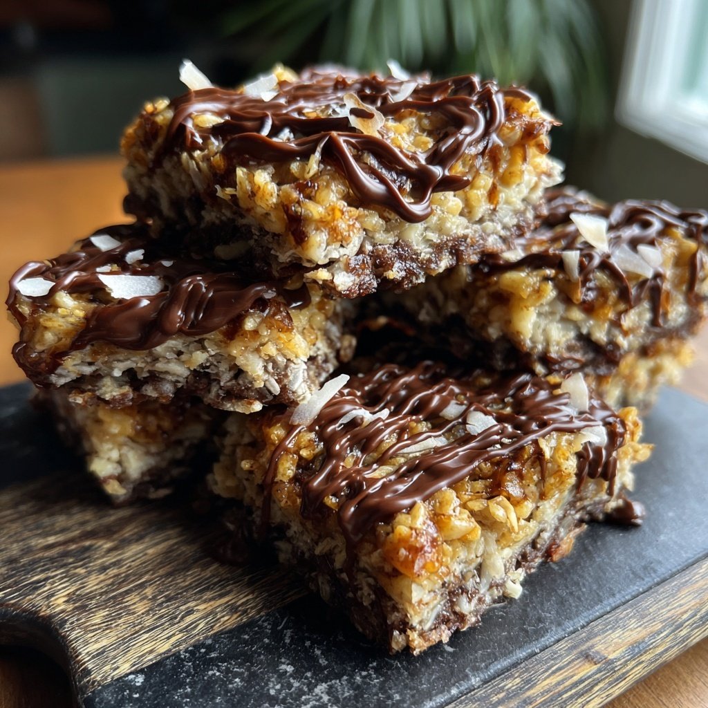 Chocolate Coconut Cashew Squares