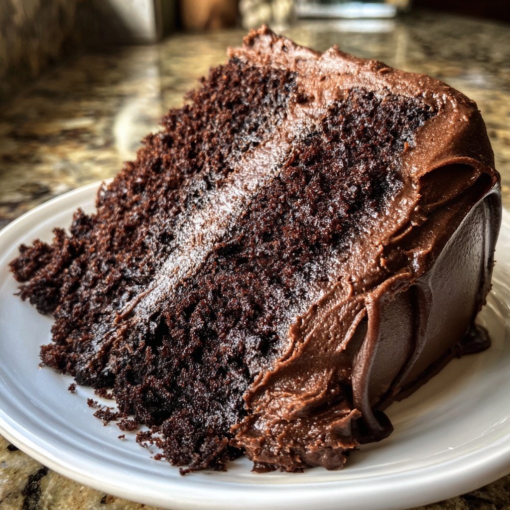 Chocolate Cake With Milk Frosting
