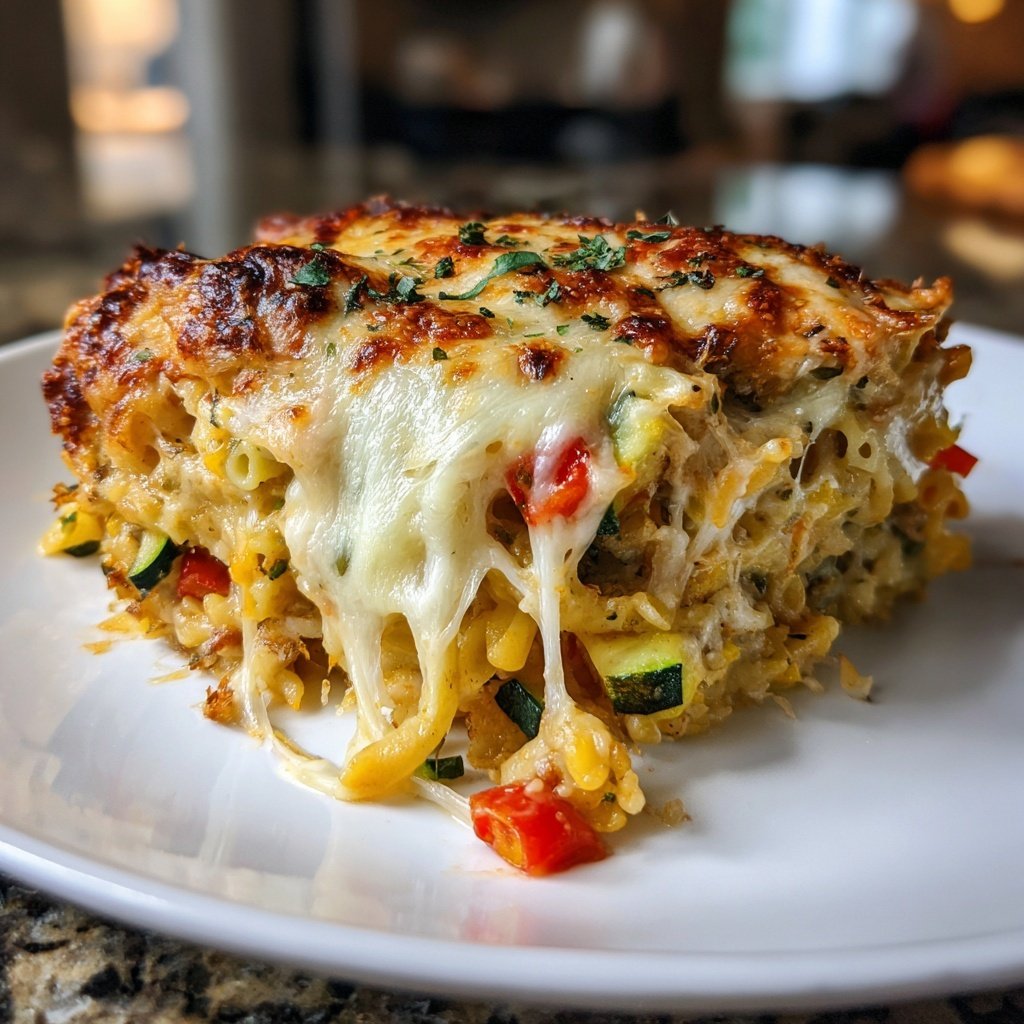 Herbed Veggie Pasta Rice Bake