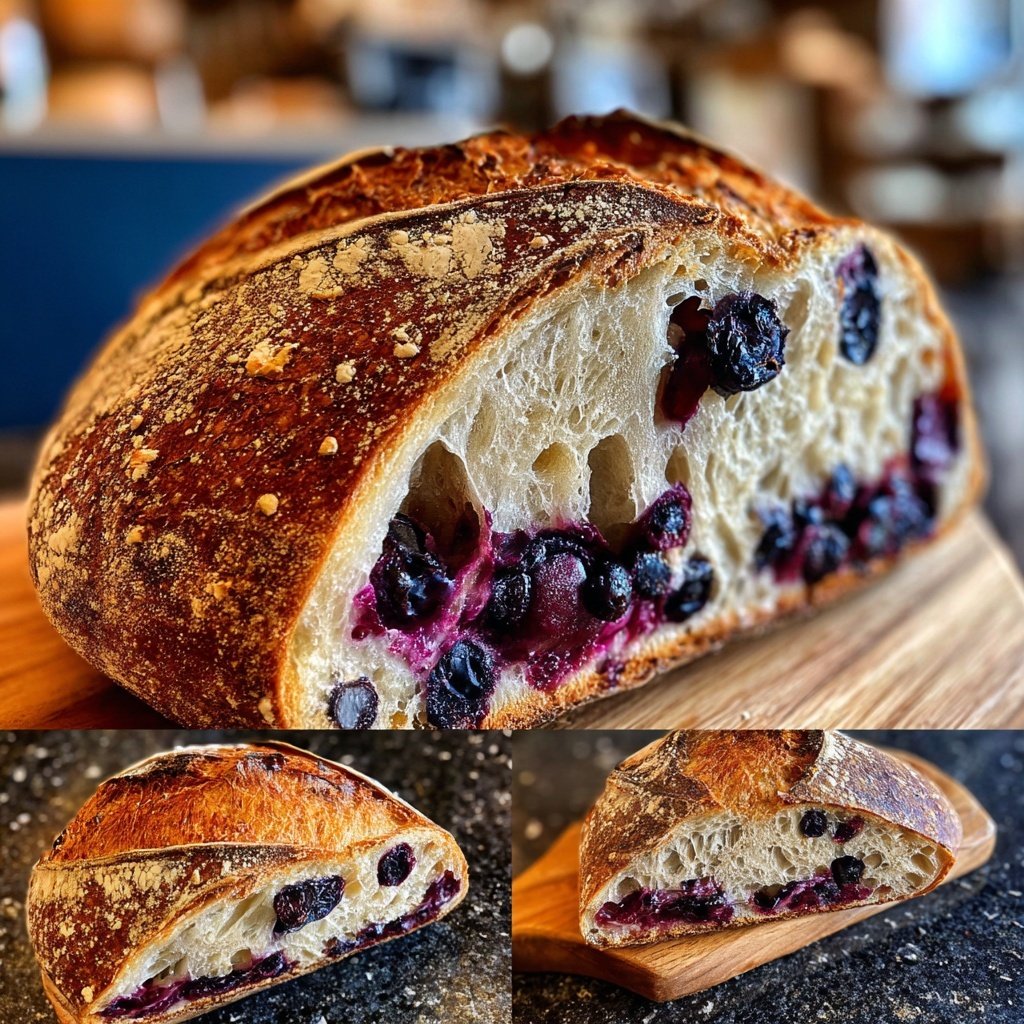 Blueberry Lemon Sourdough Bread