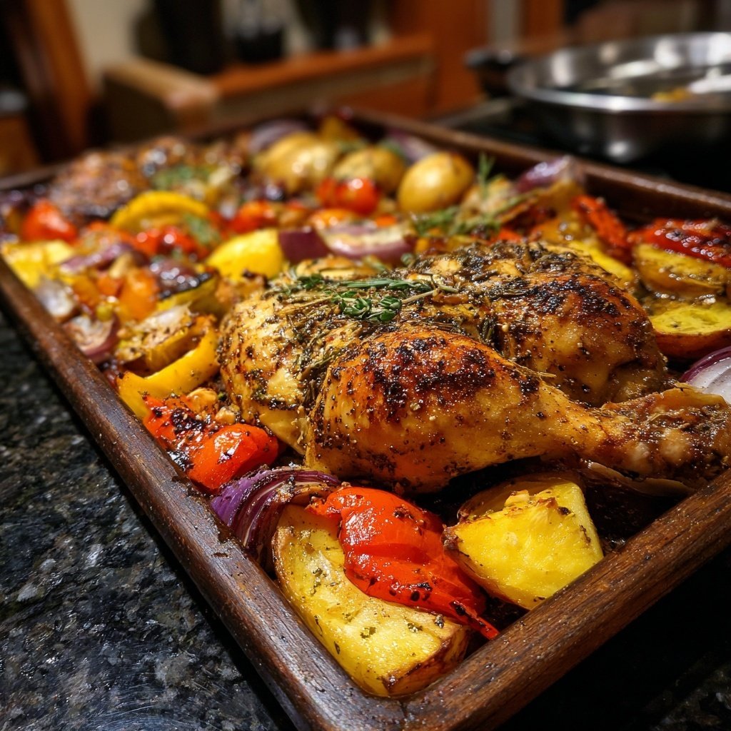 Greek Chicken Sheet Pan Dinner