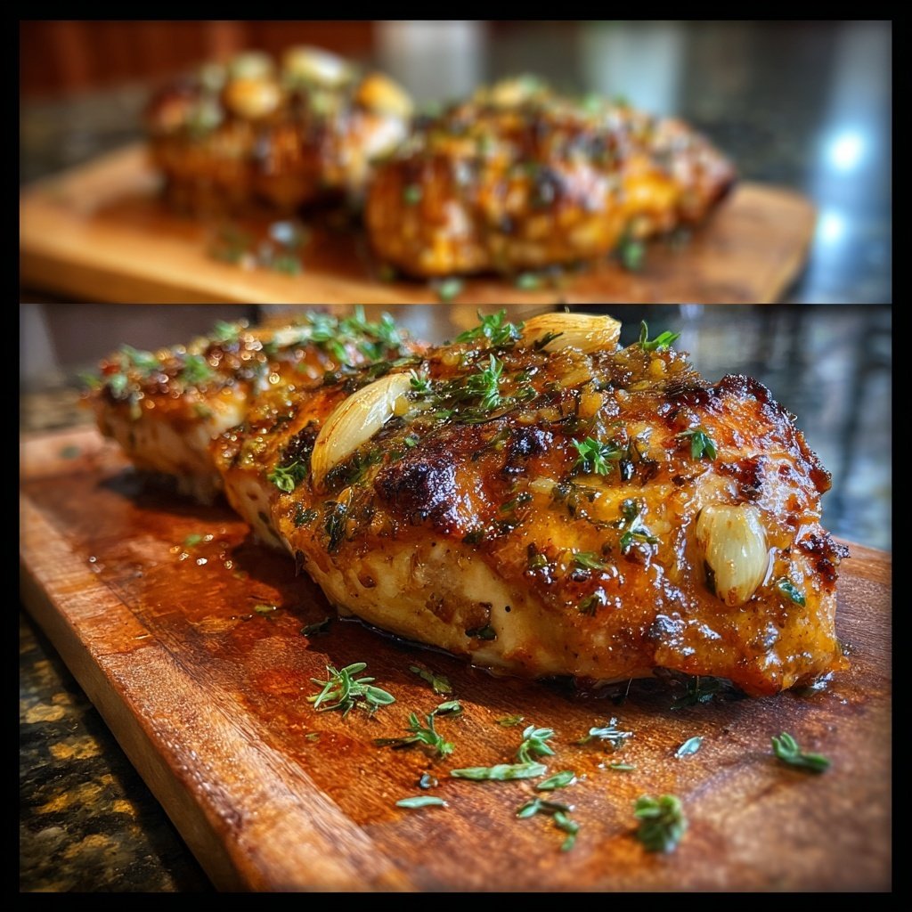 Healthy Baked Chicken Breast With Garlic