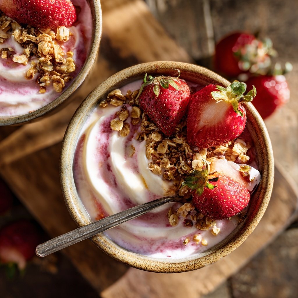 Fresh Strawberry Breakfast Bowls