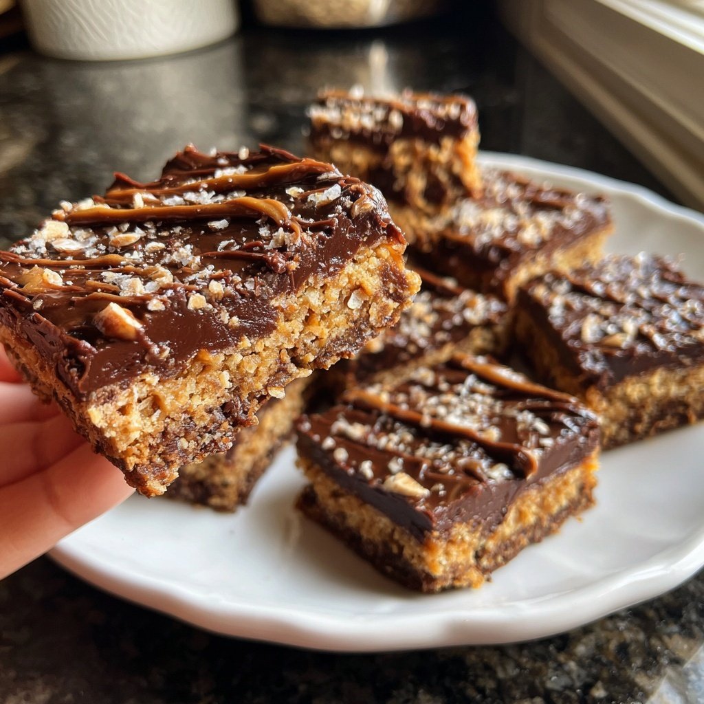 Chocolate Date Tahini Squares