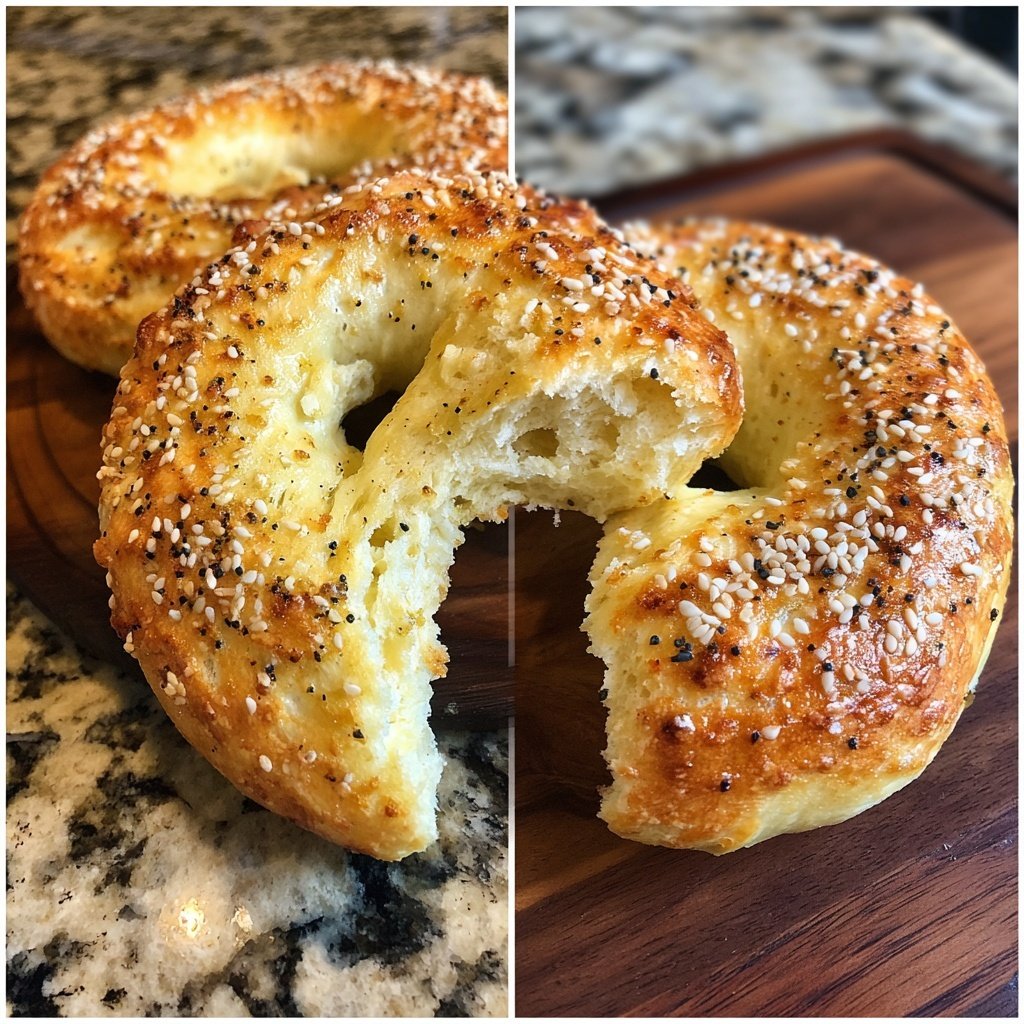 Two Ingredient Yogurt Bagels