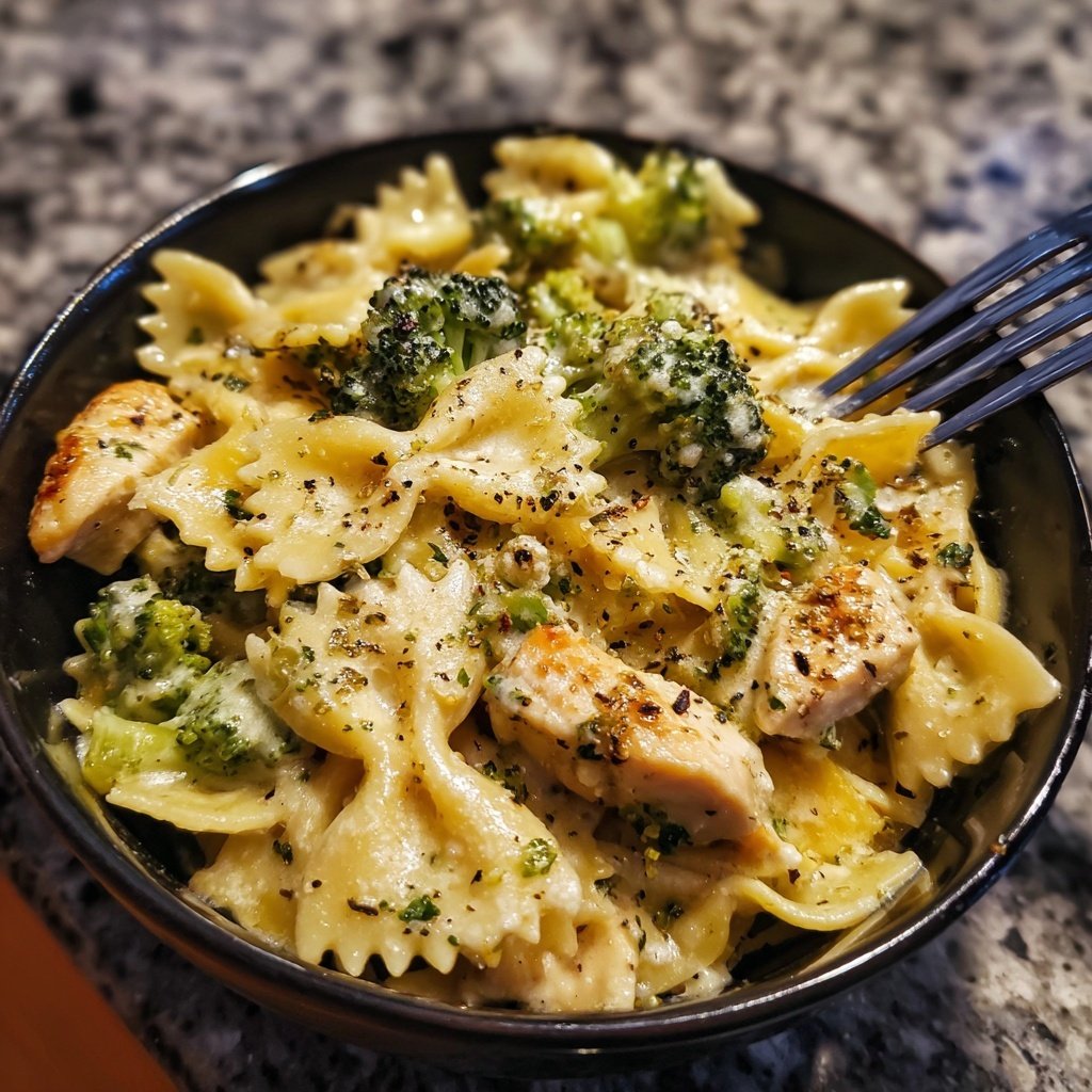 Bow Tie Pasta With Chicken And Broccoli