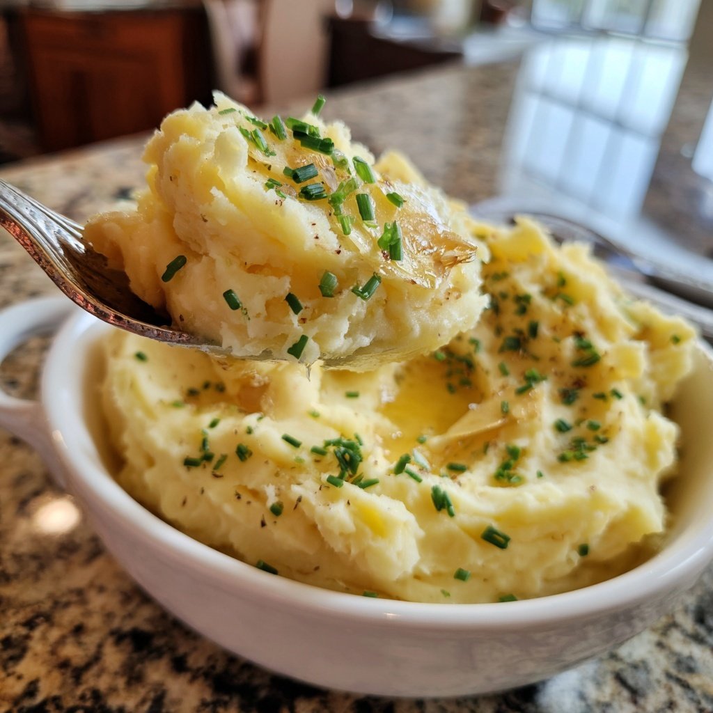 Garlic Mashed Potatoes for Two