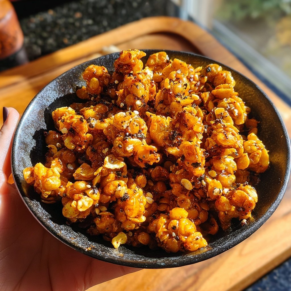 Sweet Chili Roasted Lentil Crunch