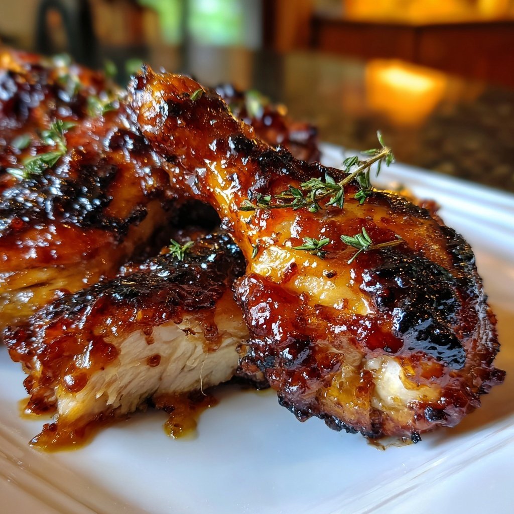 Chicken with Honey Thyme Glaze