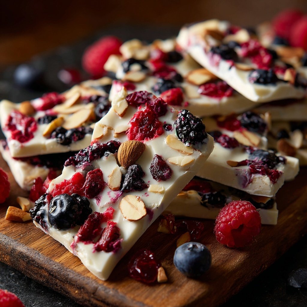 Healthy Snack Greek Yogurt Bark